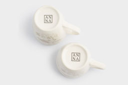 Кружка, 350 мл, 2 шт, фарфор P, белая, Цветы и листья, Florance - Anna lafarg фото 9