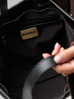 Кожаная сумка Azaro 31355 черный