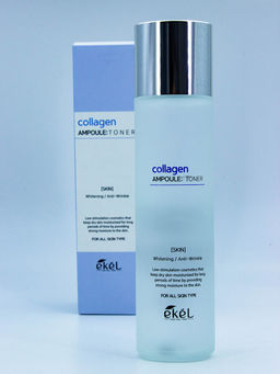 Скидка 20%! EKEL - ТОНЕР ДЛЯ ЛИЦА АМПУЛЬНЫЙ С КОЛЛАГЕНОМ COLLAGEN AMPOULE TONER, 150 ML  фото 4