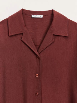 Блуза оверсайз из хлопка и вискозы ZR2605012010-21 / Zarina