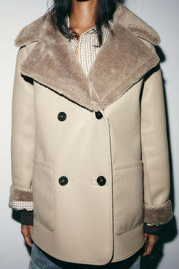 REVERSIBLE DOUBLE-FACED COAT - Zara фото 6