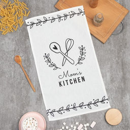 Полотенце Доляна Mom's kitchen 35х60 см, 100% хлопок, вафля 160 г/м2