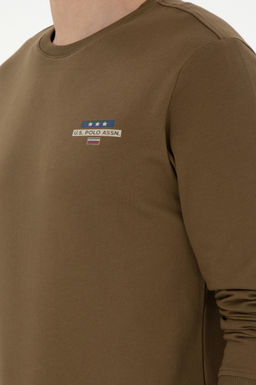 Мужской свитшот цвета хаки Неожиданная скидка в корзине - U.s. polo assn фото 7