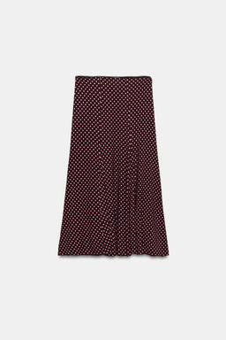 FALDA MIDI LUNARES / Marr?n - Zara фото 4