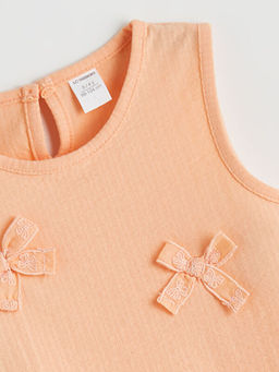 Fiyonklu ve F?rf?rl? K?z ?ocuk Bluz ve ?ort