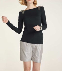 Кожаные шорты, серые - Heine фото 8