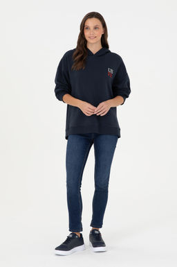 Женский темно-синий свитшот Неожиданная скидка в корзине - U.s. polo assn фото 4