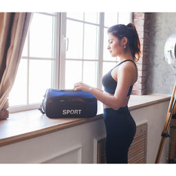 Сумка спортивная на молнии, наружный карман, длинный ремень, цвет синий/чёрный - Simaland фото 7