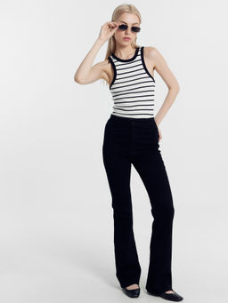 Топ Mark Formelle хлопок с эластаном черно-белый  фото 2