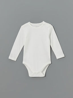 Bisiklet Yaka Uzun Kollu K?z Bebek ??t??tl? Body 2li - Waikiki фото 2