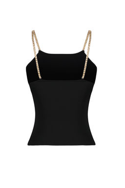 Siyah Ask?l? Basic Top Bluz TWOSS24BZ00617 - Trendyolmilla фото 8