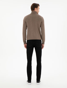 Antrasit Slim Fit Jean Pantolon