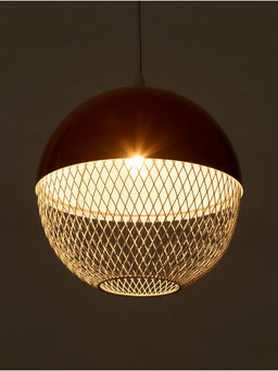 Светильник потолочный BayerLux Lina, 1×40 Вт, Е27, неон-оранжевый, 26×26×32 см