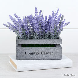 Цветочная композиция Лаванда 17x8x19 см / W332 /уп 6/96/