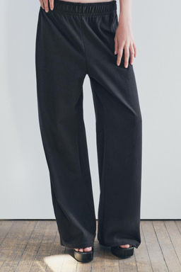 COTTON STRAIGHT-LEG TROUSERS - Zara фото 30