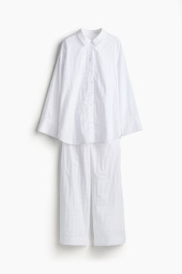 Pijama en tejido jacquard de algod?n