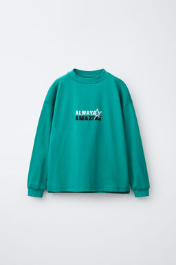 T-SHIRT WITH RAISED PRINT