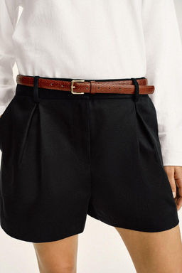 DARTED BERMUDA SHORTS WITH BELT - Zara фото 11