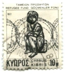 Марка Беженцы 1977 год Кипр