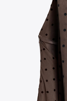 POLKA DOT SCARF MAXI DRESS - Zara фото 7
