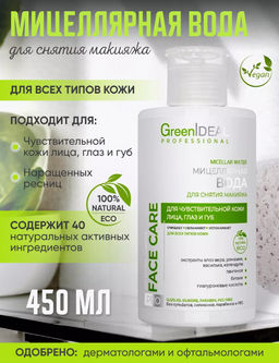 Мицеллярная вода для снятия макияжа - Greenideal фото 10