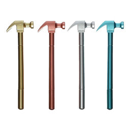 Цена за 12 шт. Ручка - прикол гелевая Молоток, МИКС