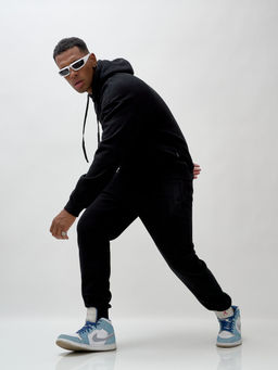 на флисе Спортивный костюм демисезонный черного цвета - Mtforce фото 16