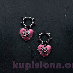 Серьги Closed heart - Купи слона фото 3