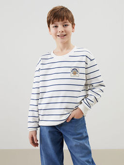 Bisiklet Yaka Erkek ?ocuk Sweatshirt