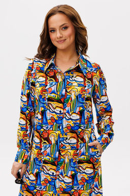 Платье ANELLI 1341 пикассо  фото 3