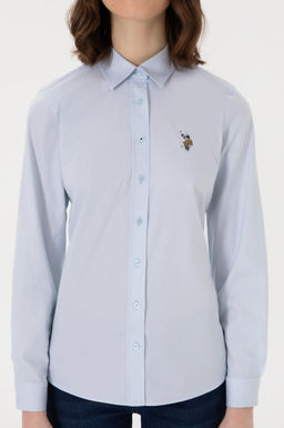 Kad_n A__k Mavi Uzun Kollu Basic G_mlek Sepette S_rpriz _ndirim - U.s. polo assn фото 6