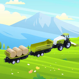 Трактор инерционный Комбайн, с 2 видами прицепа - Simaland фото 4