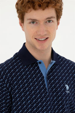 Мужская темно-синяя футболка Неожиданная скидка в корзине - U.s. polo assn фото 2