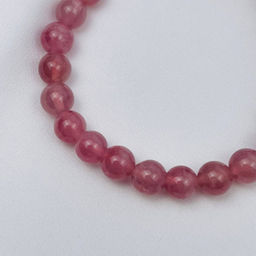 Браслет из Розового кварца с астеризмом 17 см - Радуга самоцветов фото 3