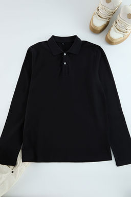 TRENDYOL MAN Beyaz %100 Pamuk Slim/Dar Kesim Uzun Kol Basic Polo Yaka T-shirt TMNAW25PO00000 - Trendyolmilla фото 4