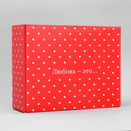 Коробка подарочная складная, упаковка, «Любовь», 27×21×9 см