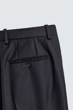 100% WOOL TEXTURED TROUSERS - Zara фото 9