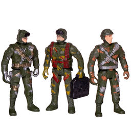 Игровой набор Abtoys Боевая сила Три солдата с экипировкой и оружием фото 2