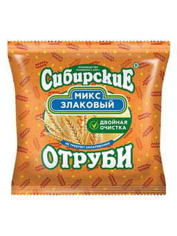 Отруби Сибирские Злаковый микс (пшеничные, ржаные),180 г