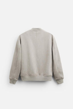 FAUX SUEDE BOMBER JACKET - Zara фото 29