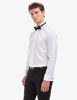 Beyaz Slim Fit Smokin G_mlek