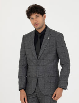 F_me Slim Fit Ekose Tak_m Elbise