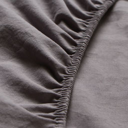 Простыня Этель 160*200*25 см, цв. серый, жатый хлопок, 140 гр/м2, 100% хлопок  фото 7