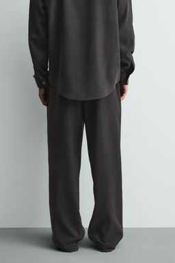 PANTAL?N FLUIDO RELAXED FIT / Negro - Zara фото 3