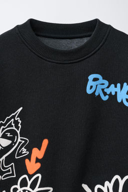 GRAFFITI PRINT SWEATSHIRT - Zara фото 3