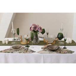 Бокал для шампанского Magistro «Иллюзия», 160 мл, 5.5×27.5 см, стекло, на зелёной ножке