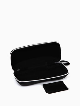 Футляр для очков на молнии «Шартр», длина 16.8 см, с ручкой, чёрный