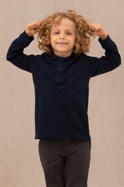 U. S. Polo Assn / Базовая толстовка с воротником-поло темно-синего цвета для мальчиков - U.s. polo assn фото 6