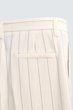 PLEATED STRIPED TROUSERS - Zara фото 10