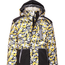 RODOS Утеплённый костюм для мальчика зима М-151 (Кляксы) Жёлтый